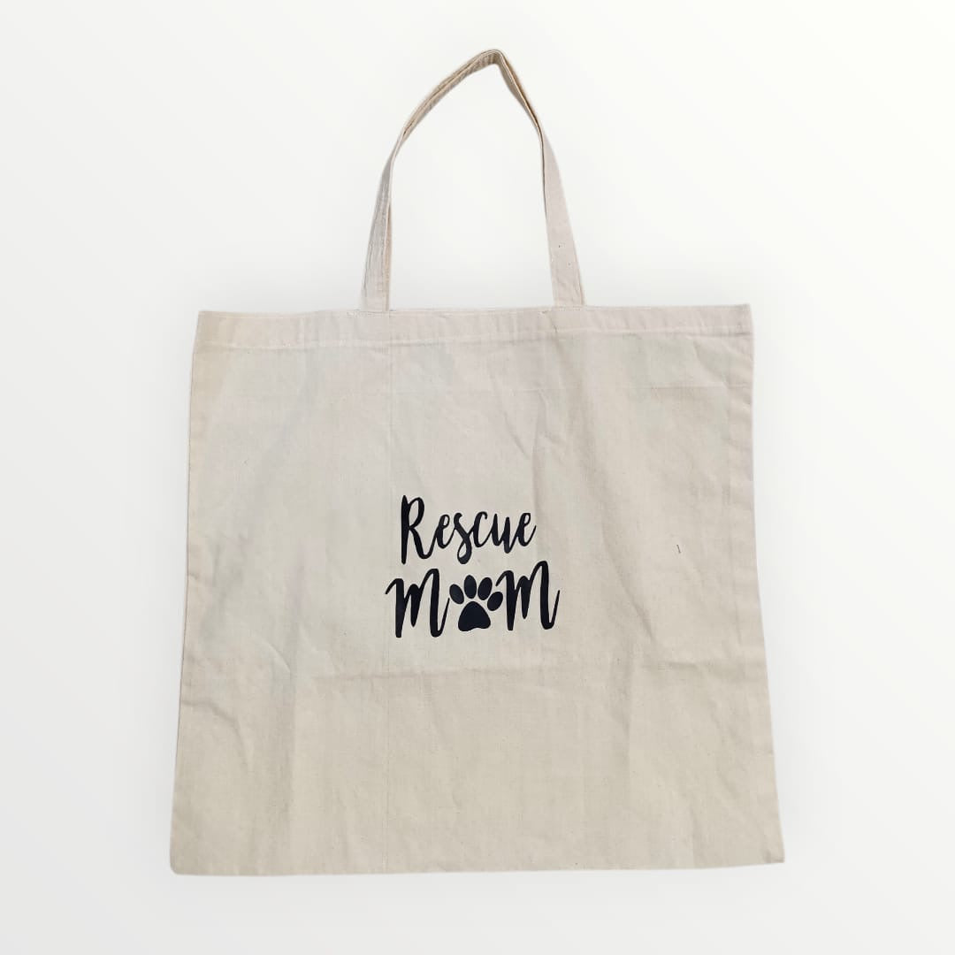 Tote bag Dog Mom beige