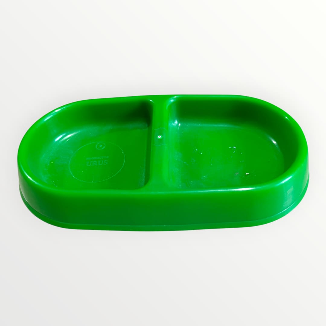 Plato doble de plástico chico