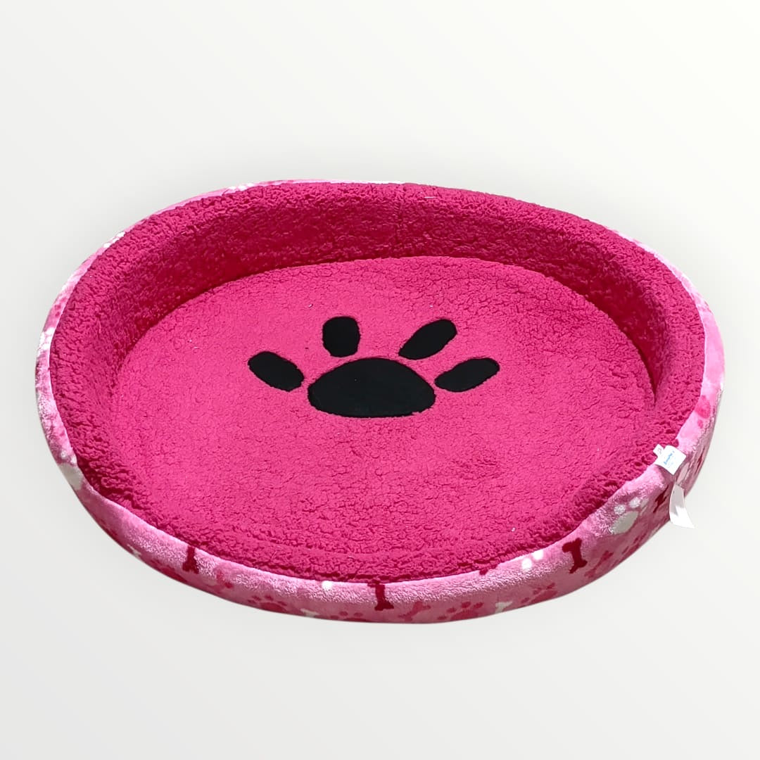 Cama huella acolchonada con borrega