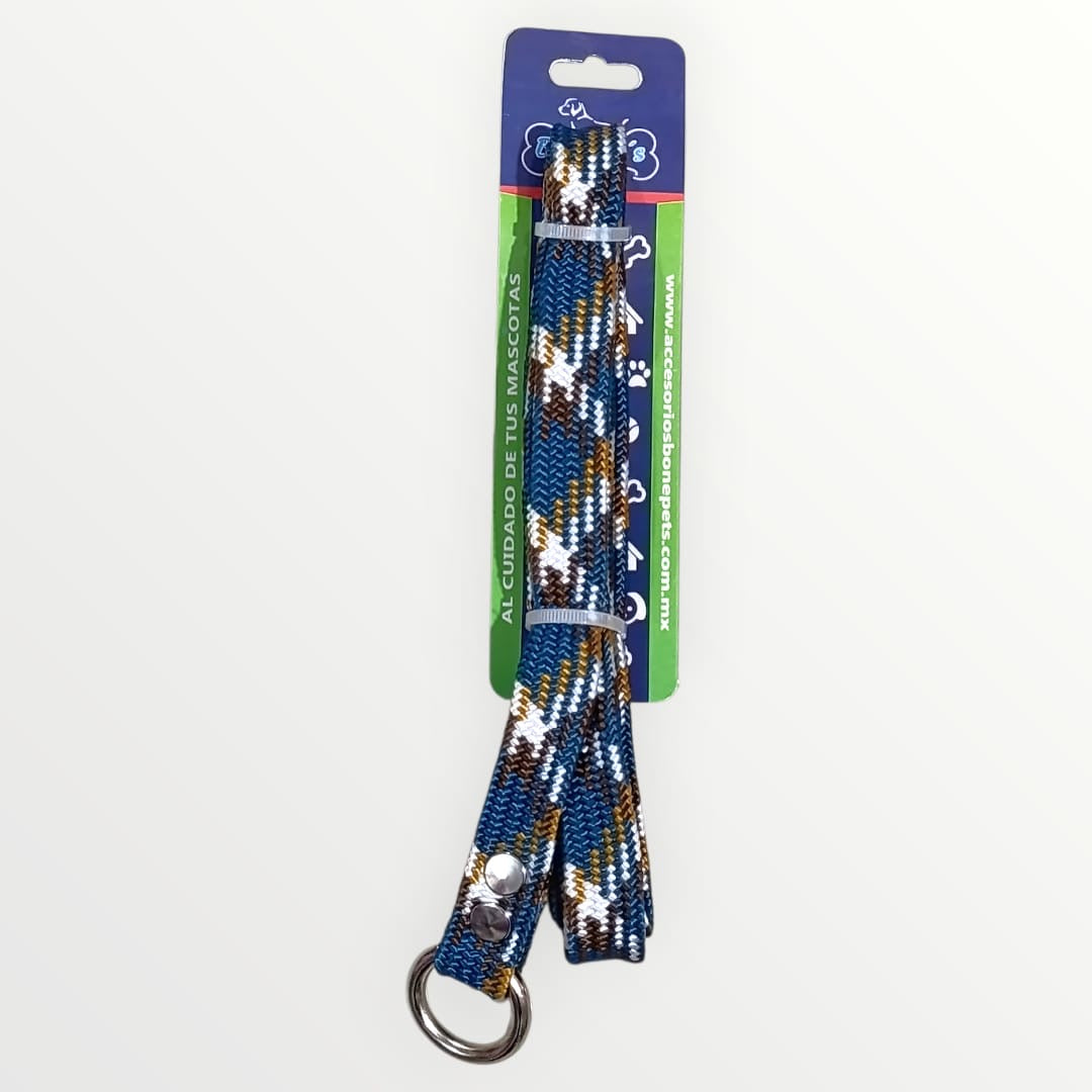 Correa con collar de castigo plana