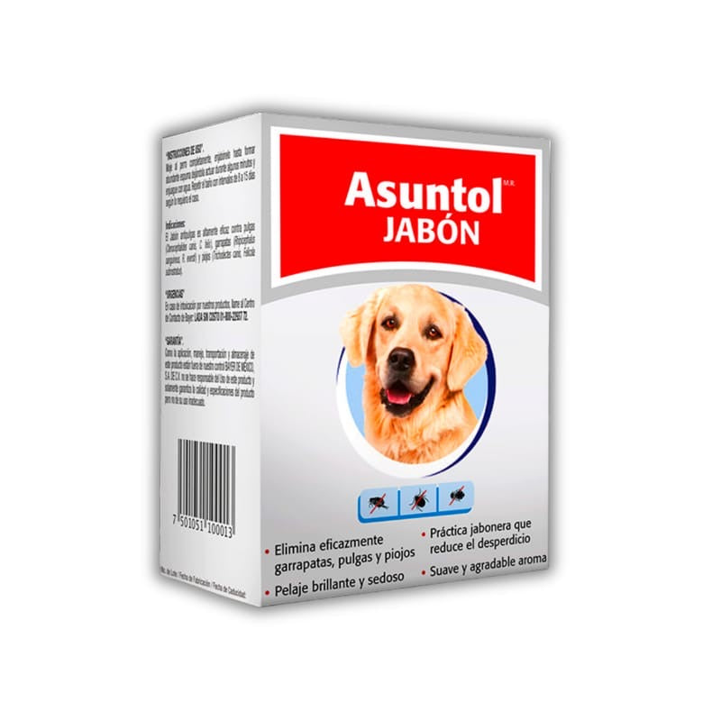 Jabón Asuntol Antipulgas y Garrapatas para Perro