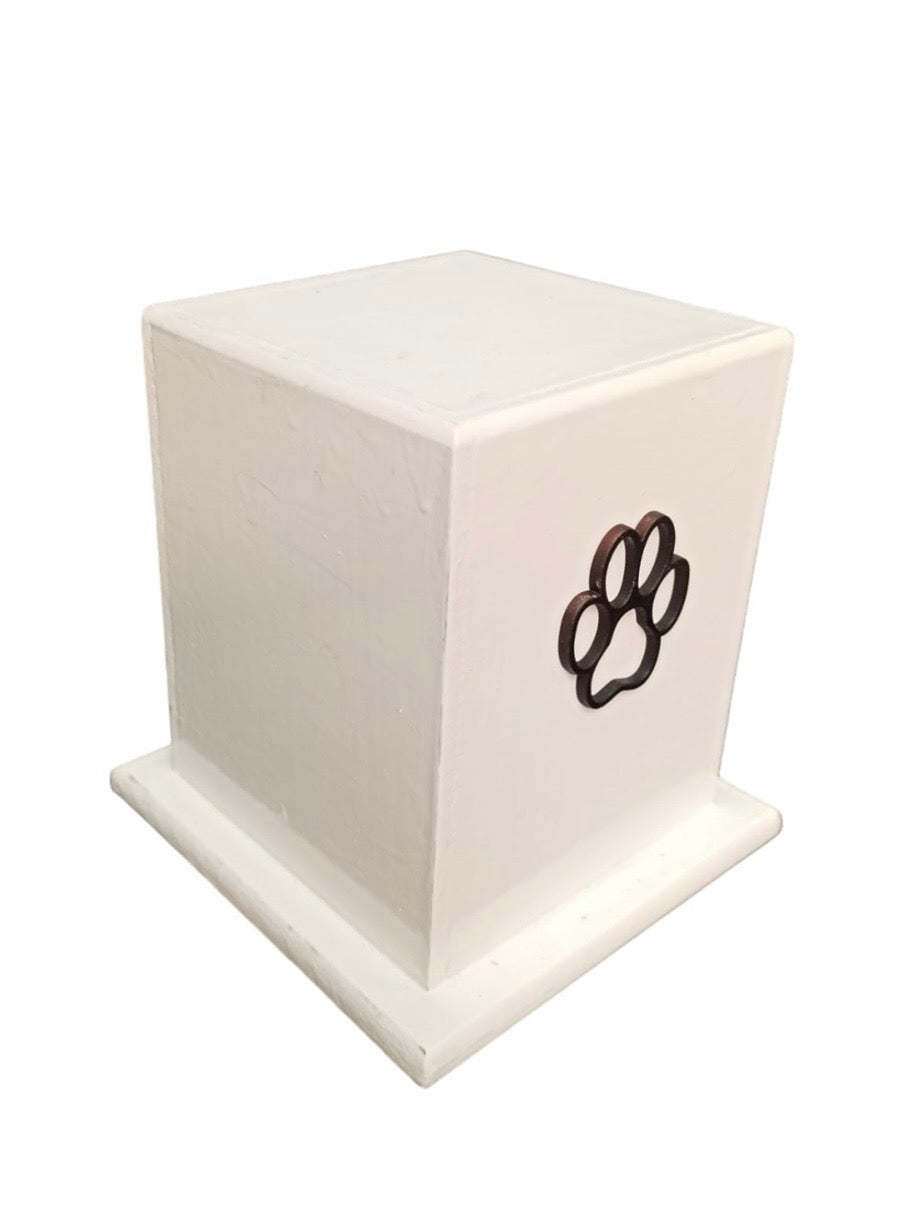 Urna blanca para mascota