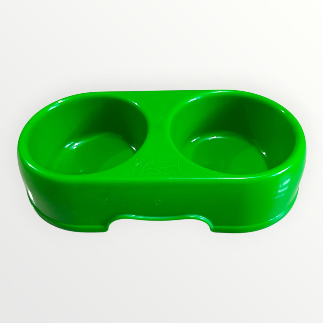 Plato de plástico doble mediano