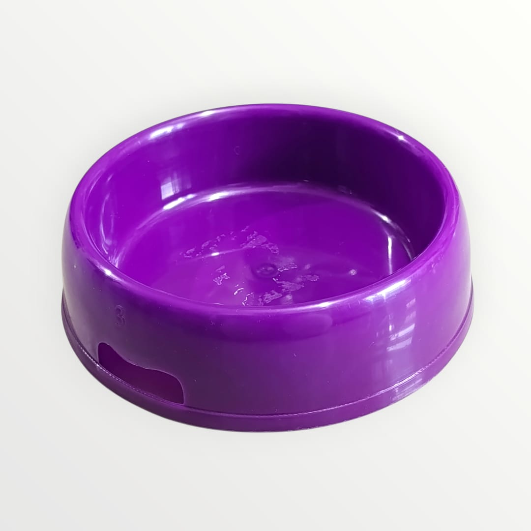 Plato redondo de plástico chico