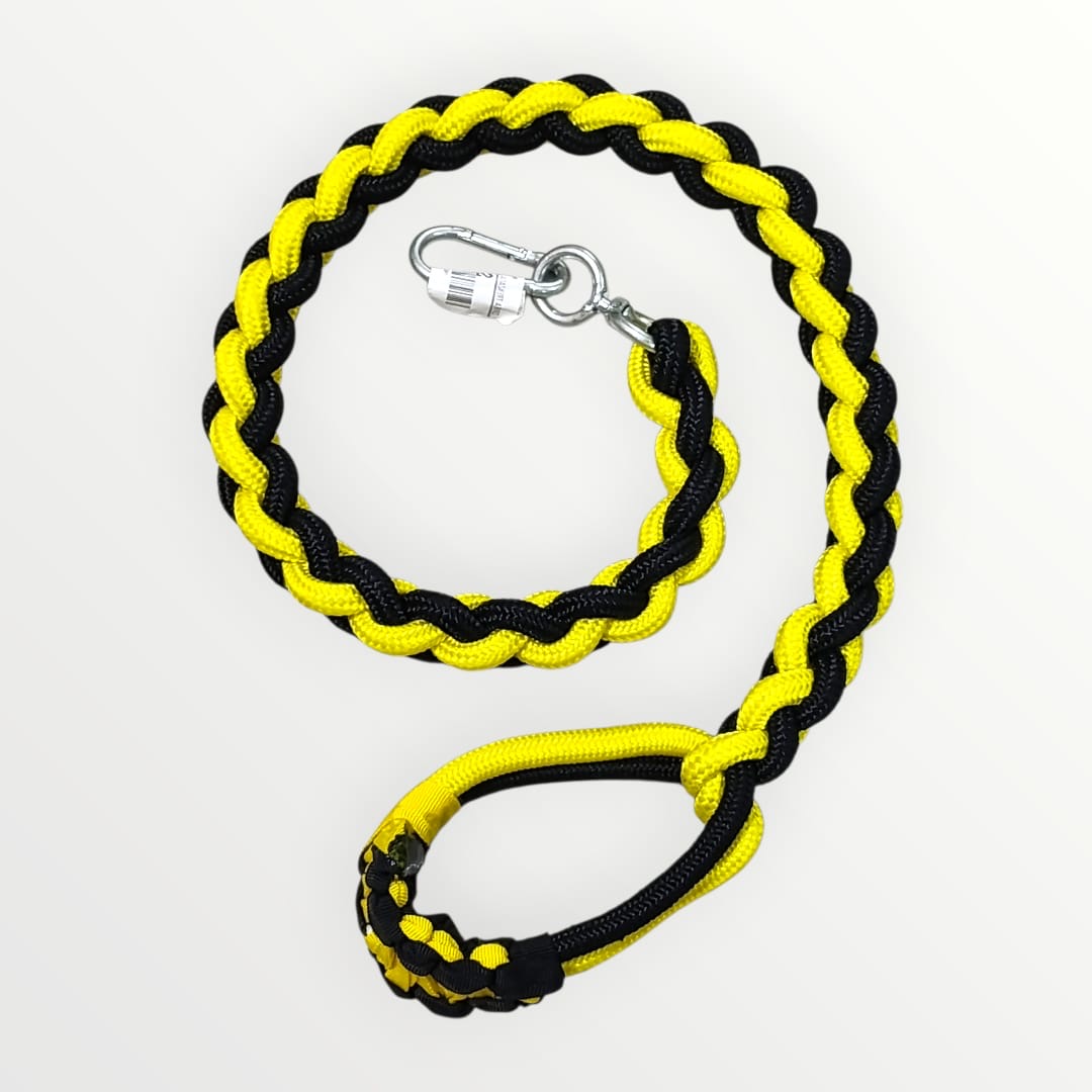 Correa gruesa trenzada bicolor