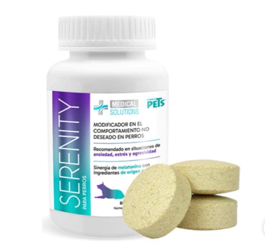 Tabletas serenity para ansiedad y estrés