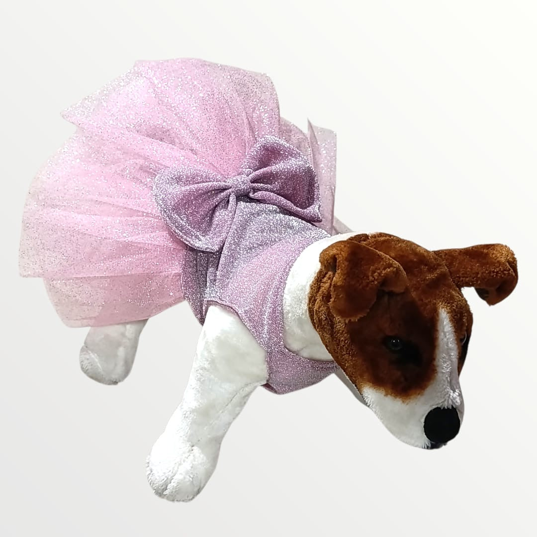 Vestido palo de rosa glitter