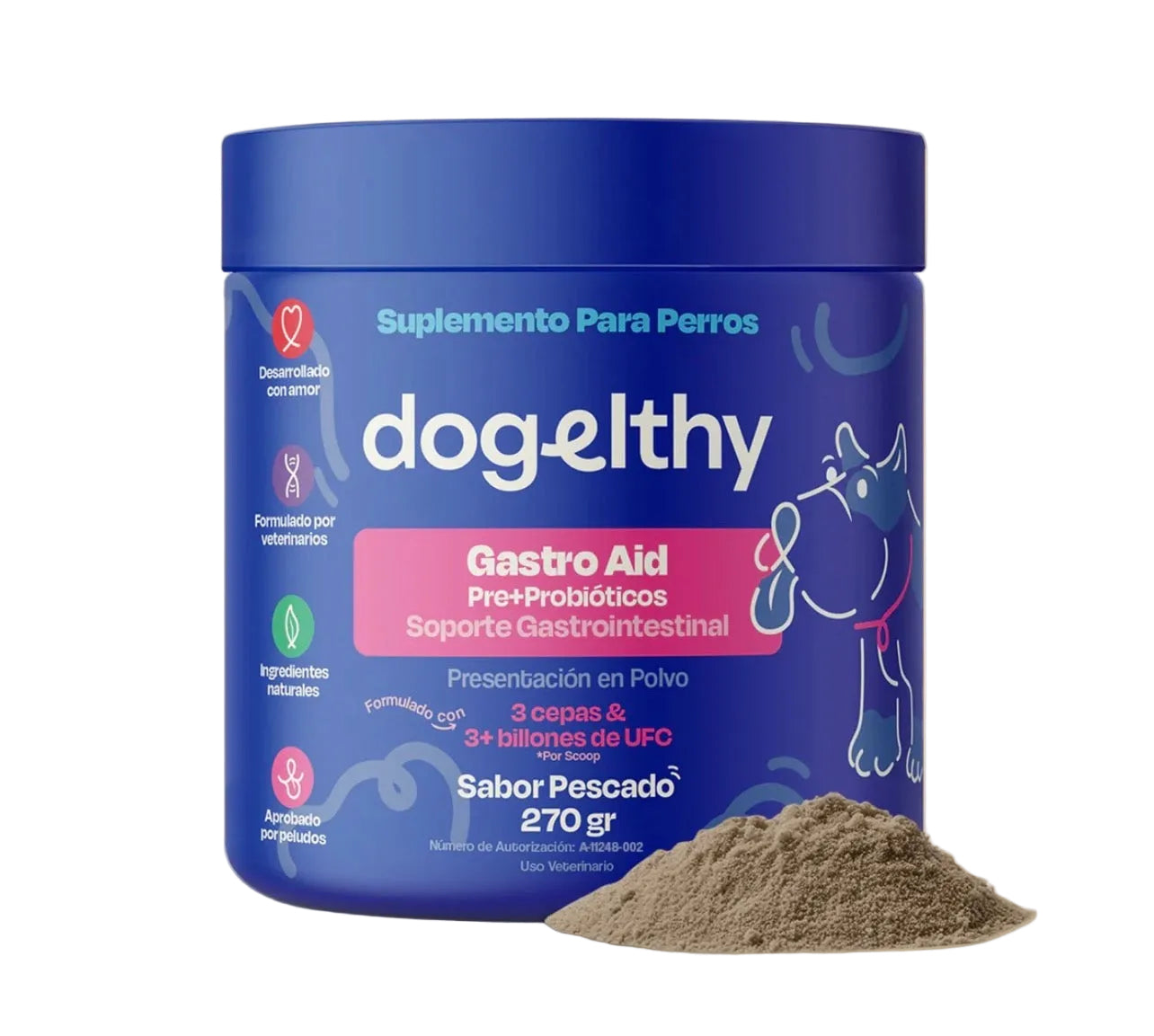 Probioticos gastro dogelthy 270g