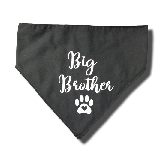 Bandana para Perro ó Gato - Anuncio de Embarazo - Big Brother NEGRO