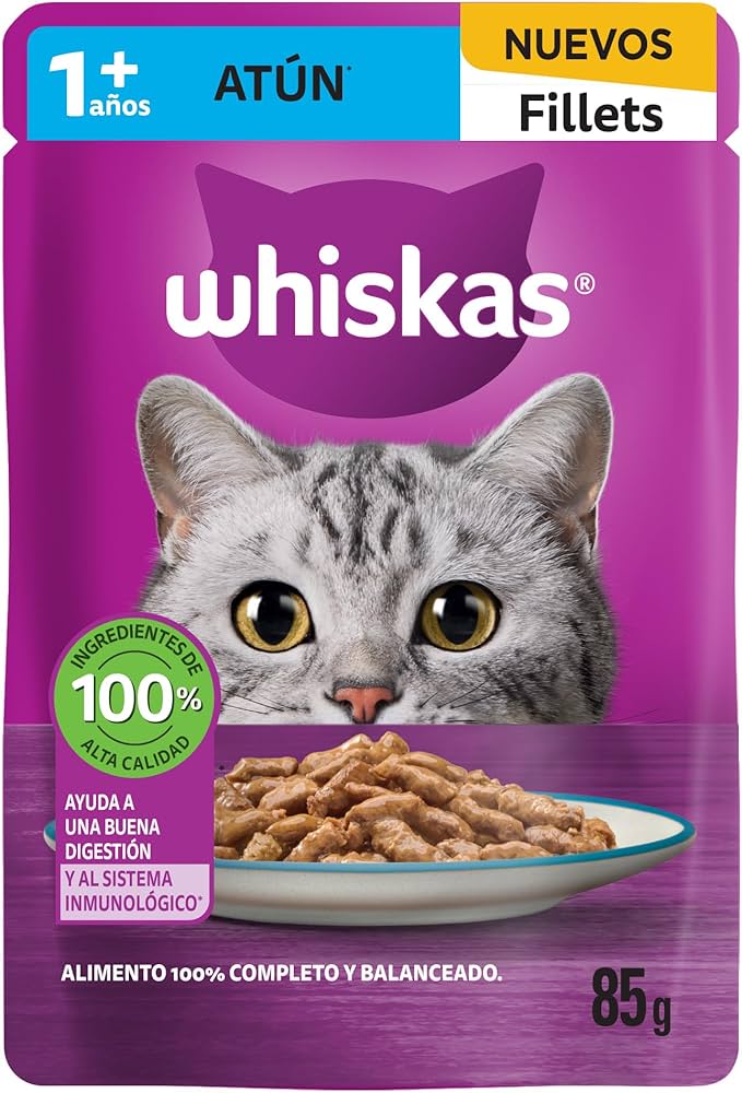 Alimento húmedo whiskas para gato