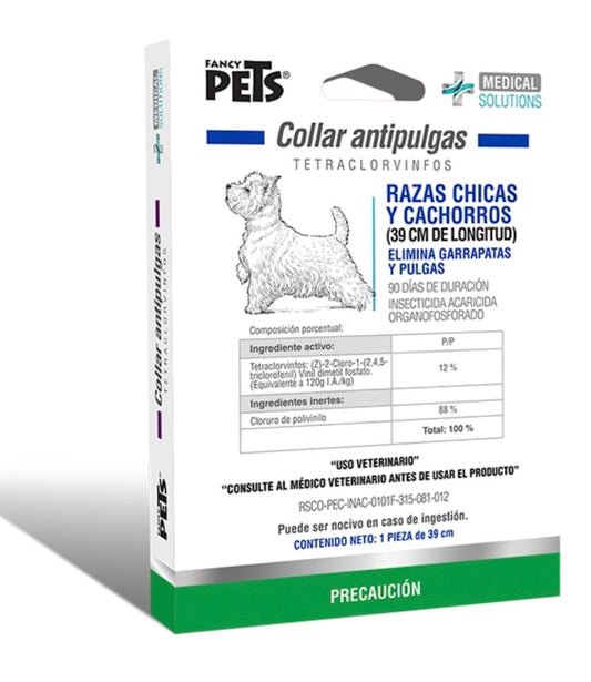 Collar antipulgas para perro