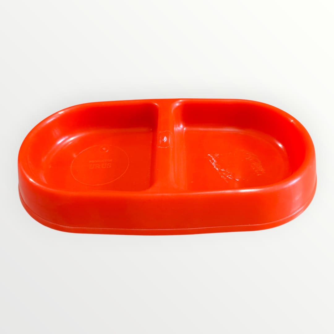 Plato doble de plástico chico