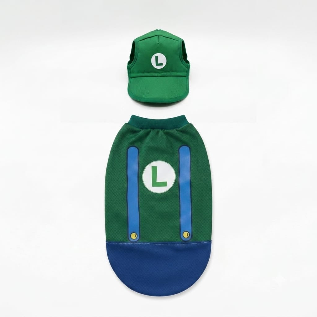 Disfraz de Luigi con gorra