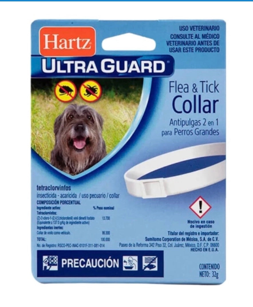 Collar Hartz antipulgas y garrapatas para perro