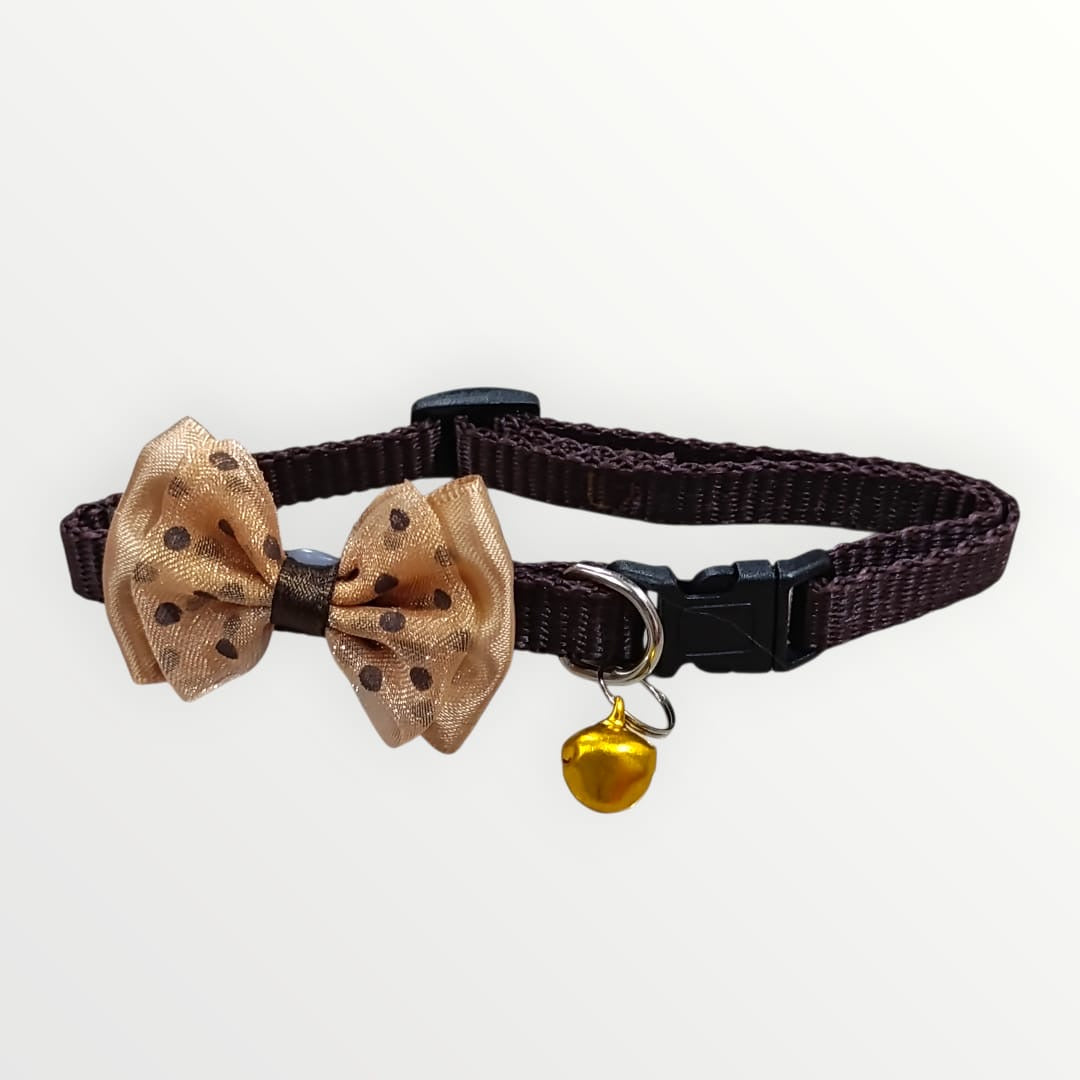 Collar nylon con moño