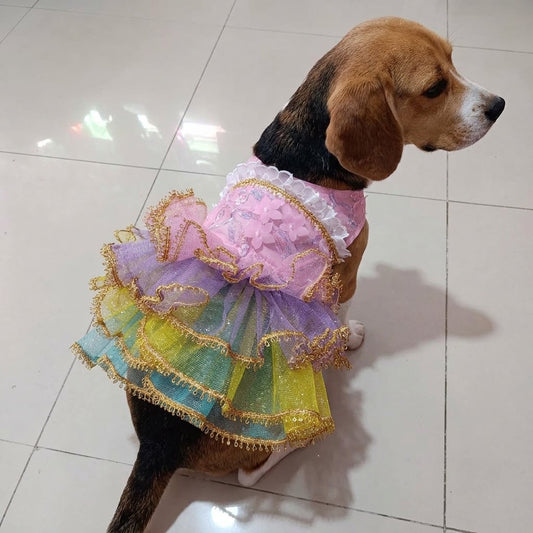 Vestido algodón de azúcar
