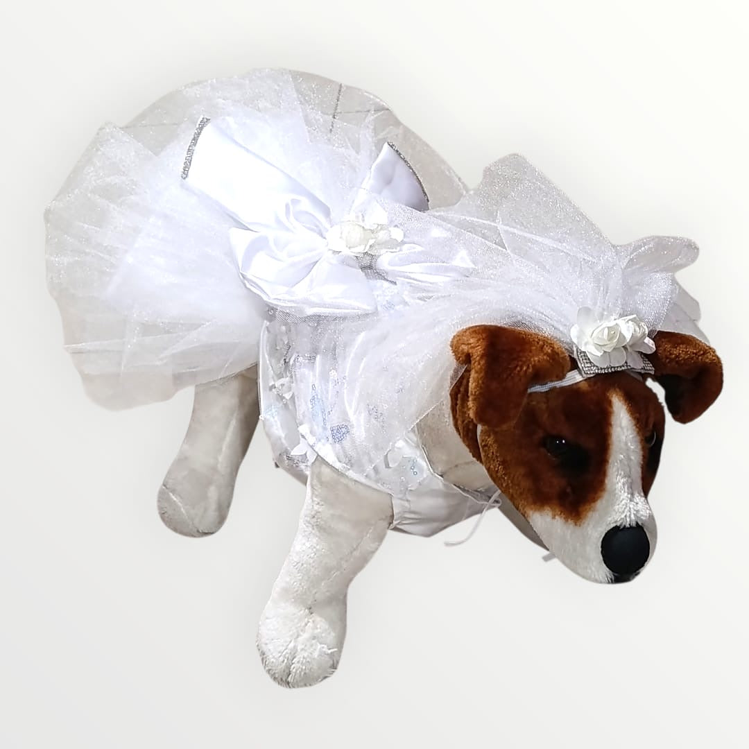 Vestido de novia para mascota