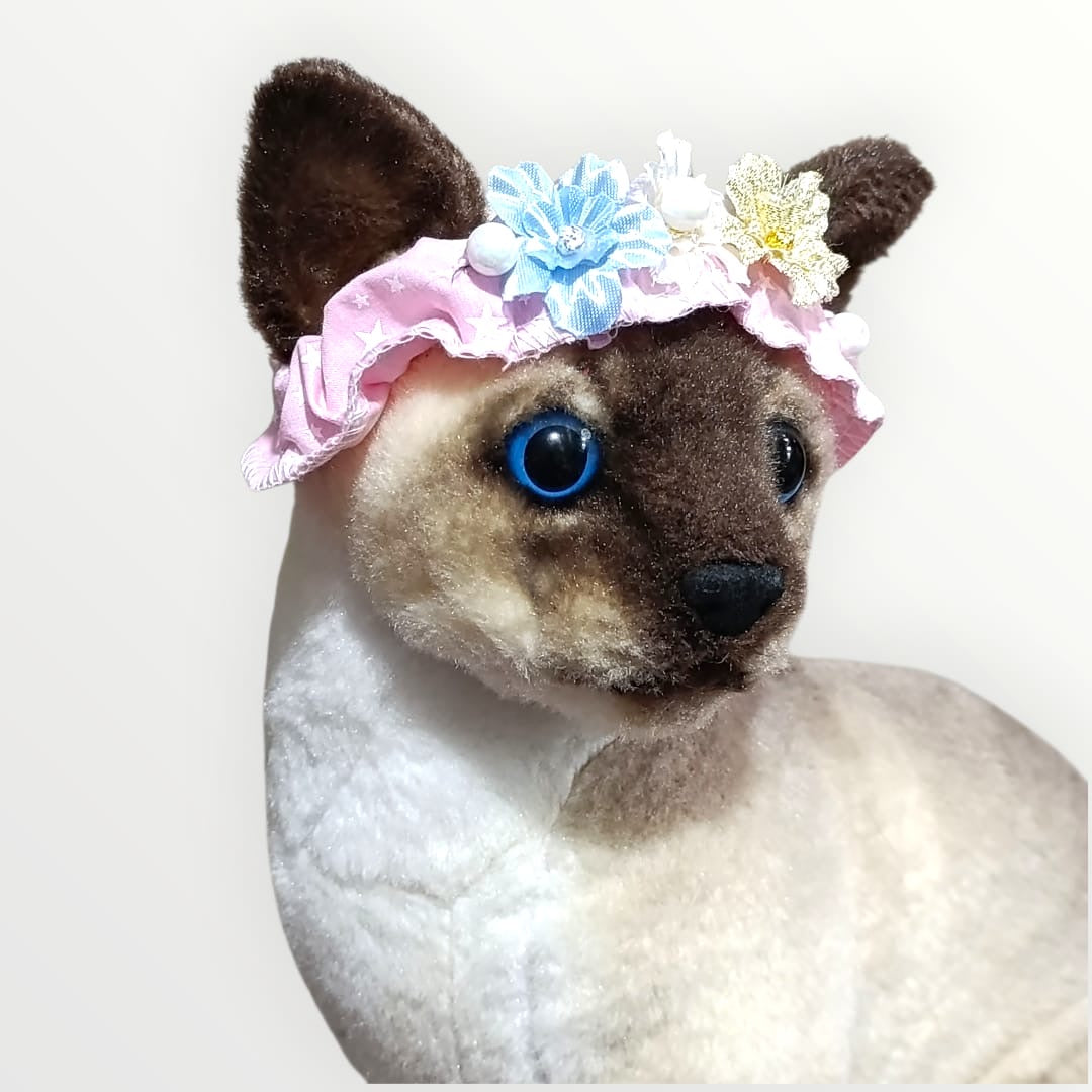 Diadema floral para mascota