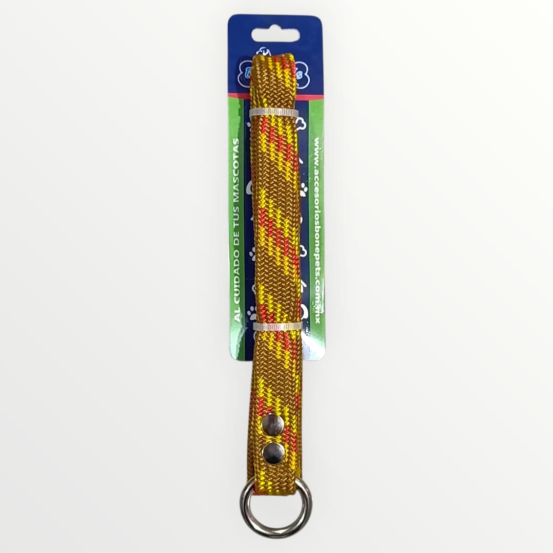 Correa con collar de castigo plana