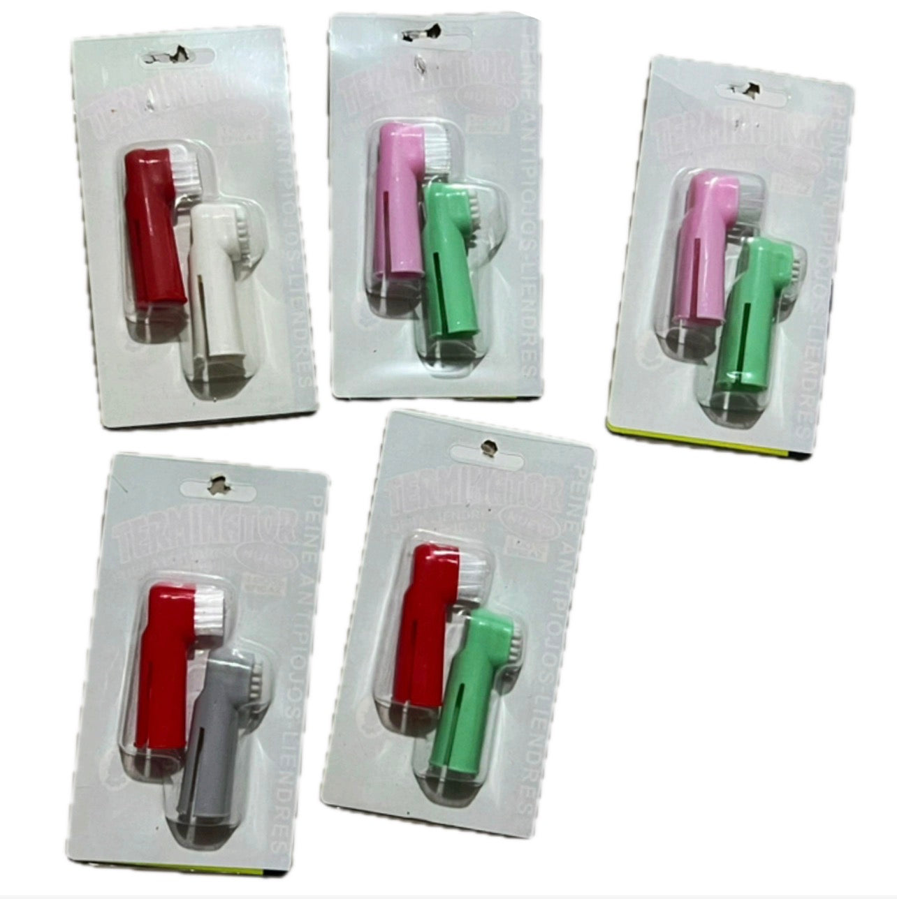 Par de cepillos de dientes dedal