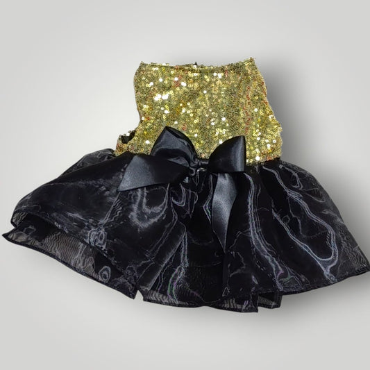 Vestido de lentejuelas dorado