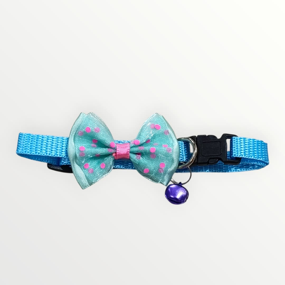 Collar nylon con moño