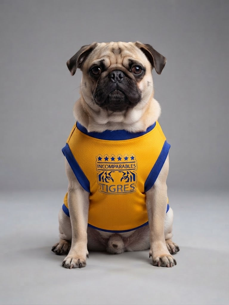Playera Jersey de Tigres para Mascota