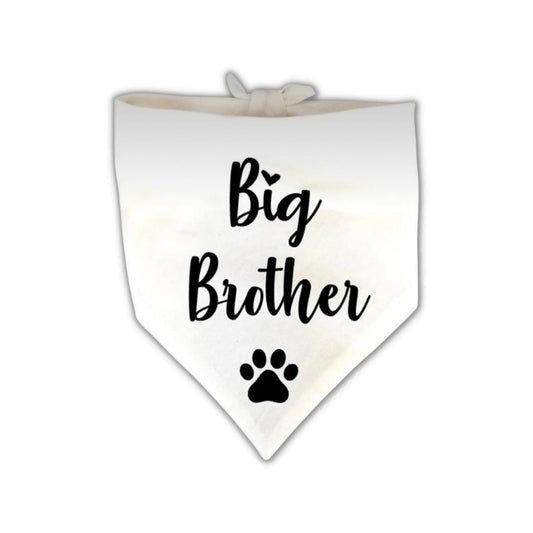 Bandana para Perro ó Gato - Anuncio de Embarazo - Big Brother BLANCO