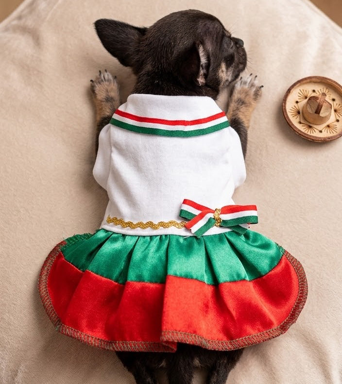 Vestido tricolor extra chico