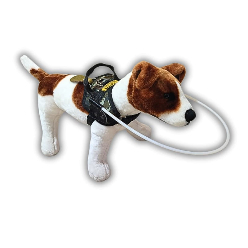 Pechera para mascota invidente