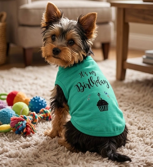 Playera cumpleaños para mascota