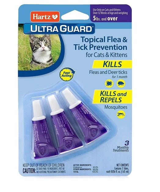 Pipeta Hartz para gato 2.2kg o más