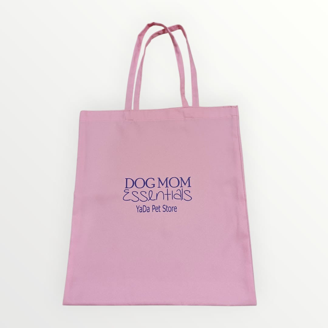 Tote bag Dog Mom rosa