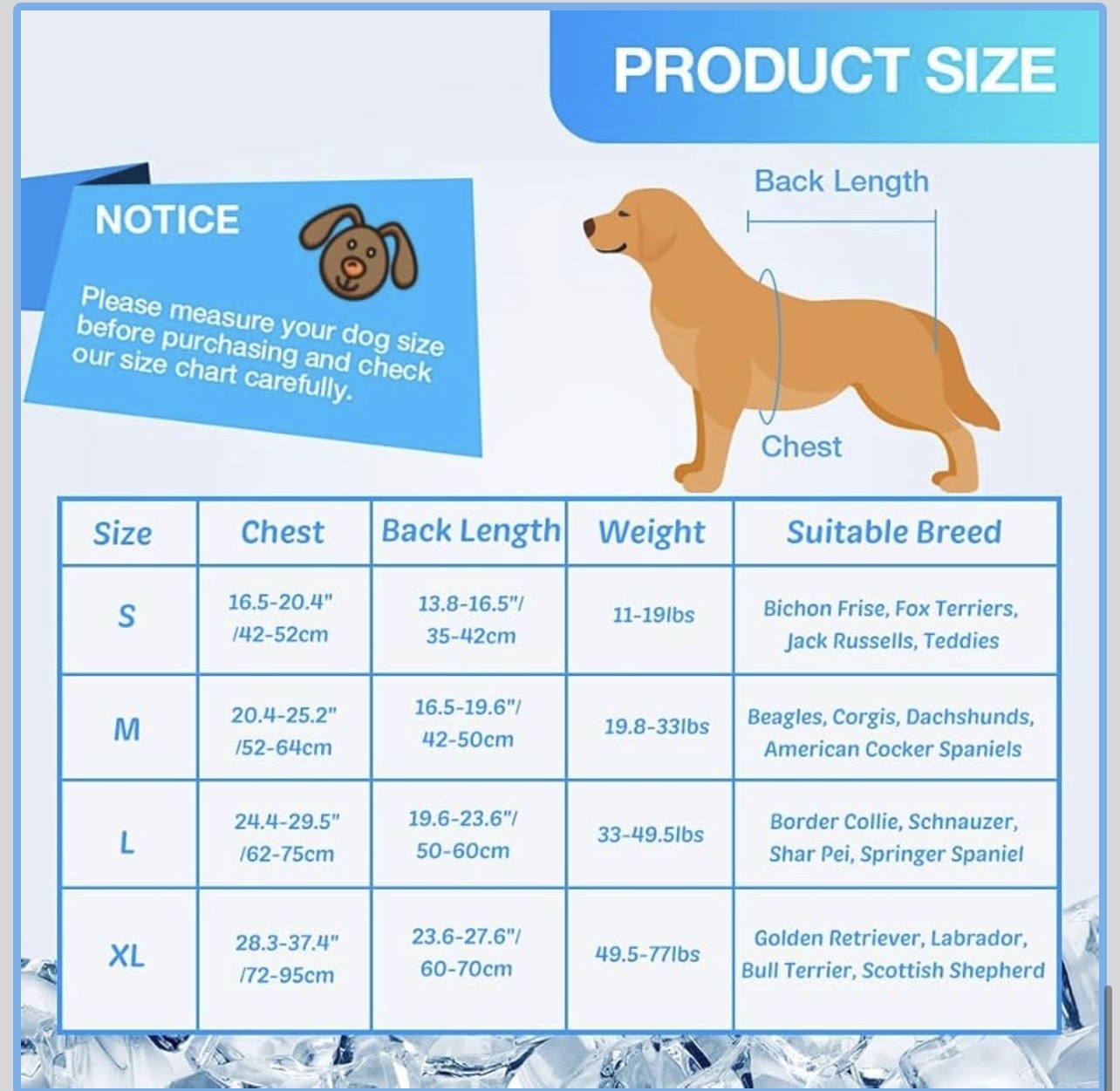 Chaleco refrescante para perro