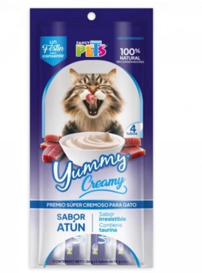 Premio cremoso para gato