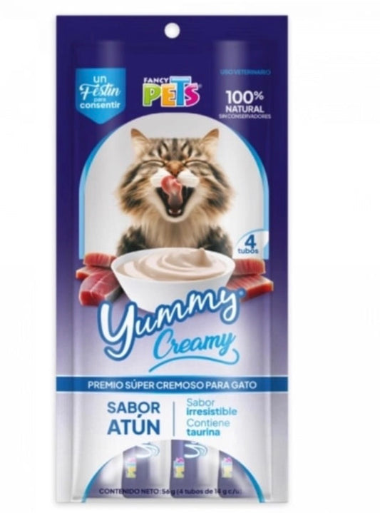 Premio cremoso para gato