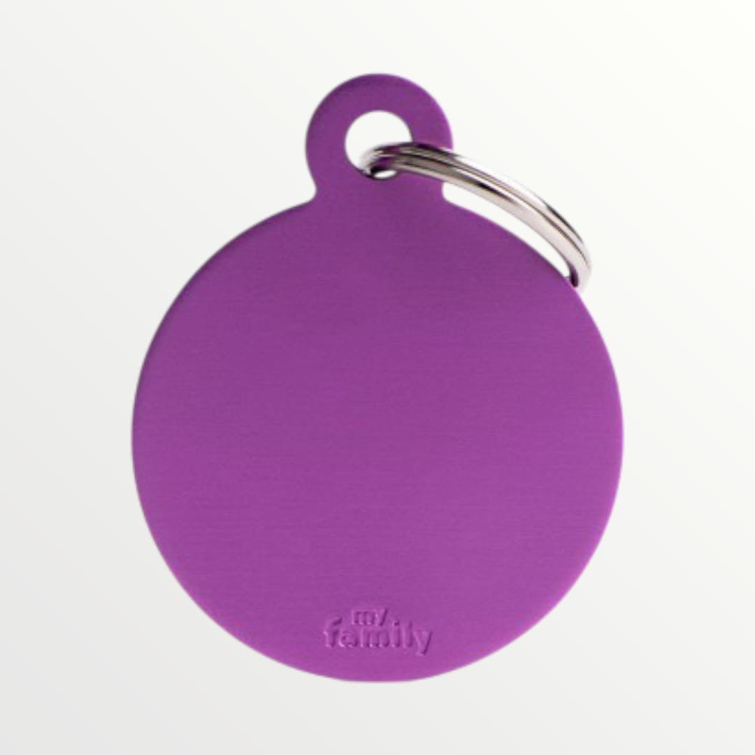 Placa ID grabada en forma circular