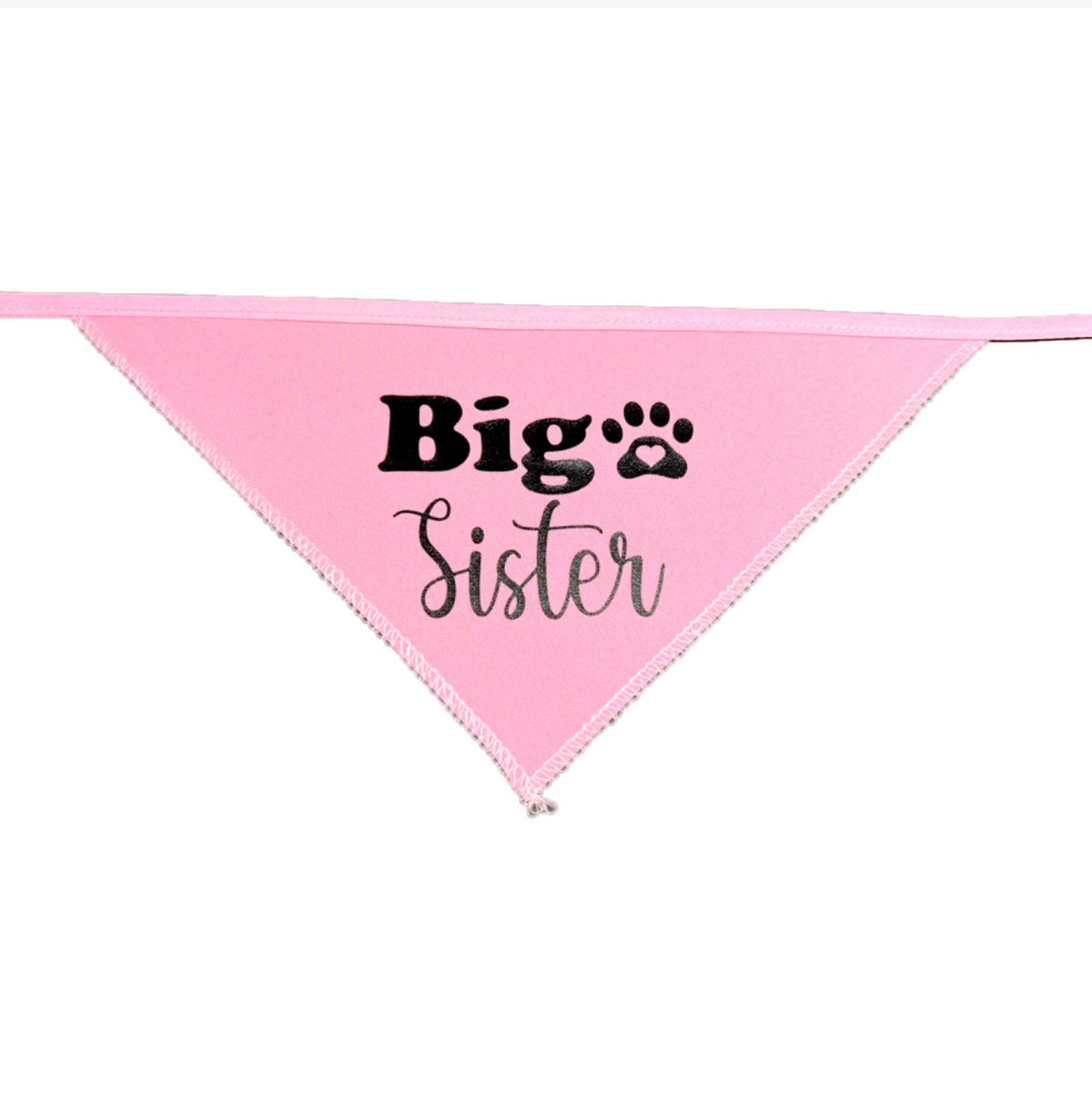 Bandana para Perro ó Gato - Anuncio de Embarazo - Big Sister ROSA PASTEL