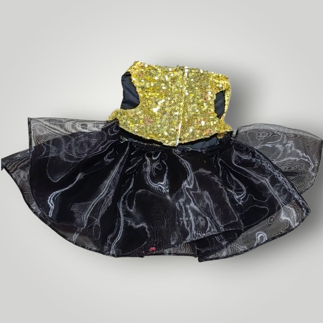 Vestido de lentejuelas dorado