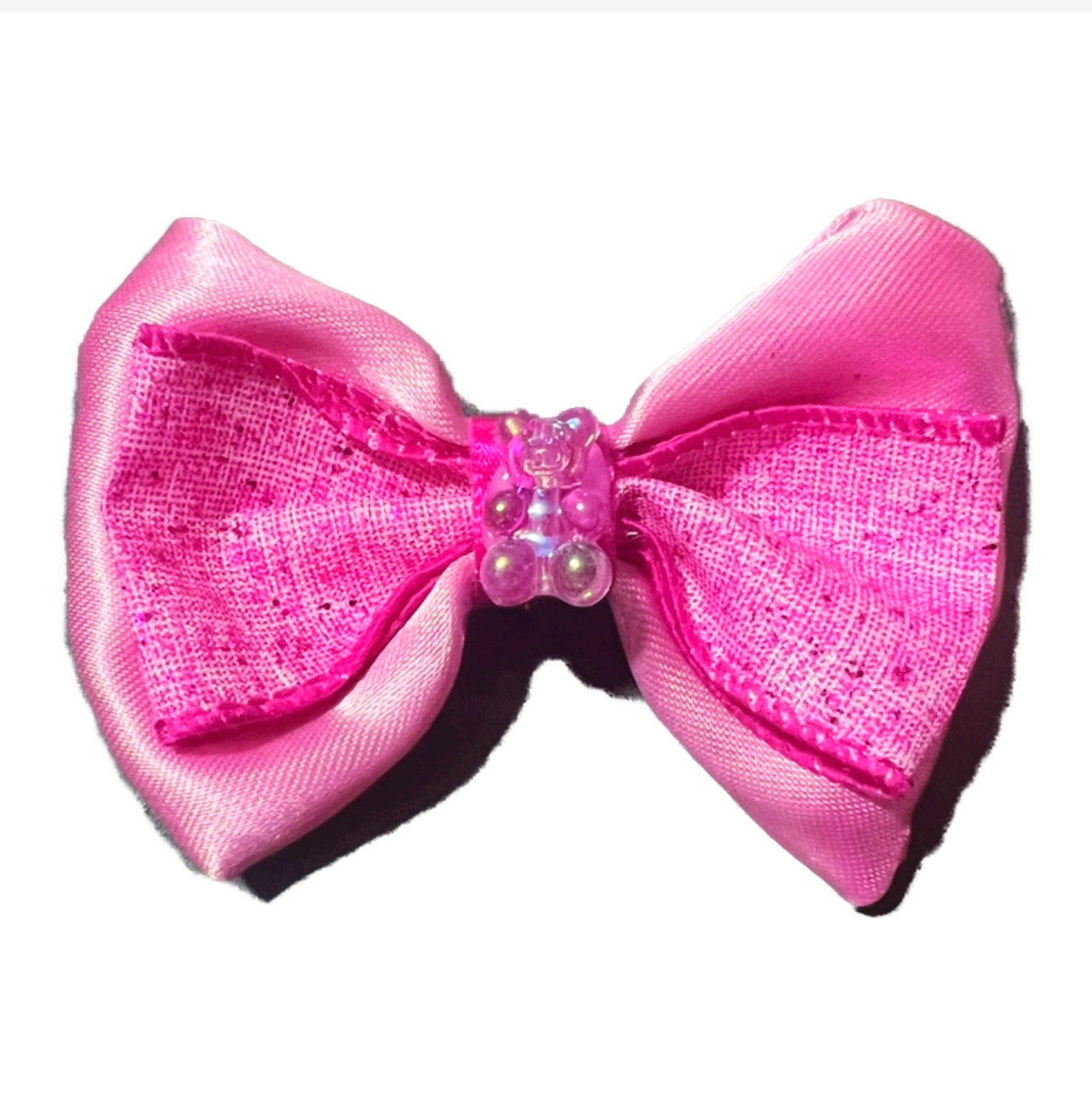 Moño rosa con osito