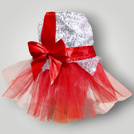 Vestido lentejuelas plata