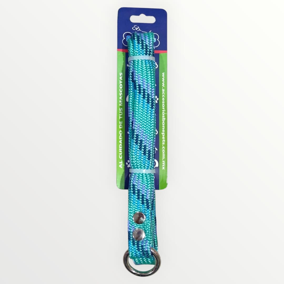 Correa con collar de castigo plana