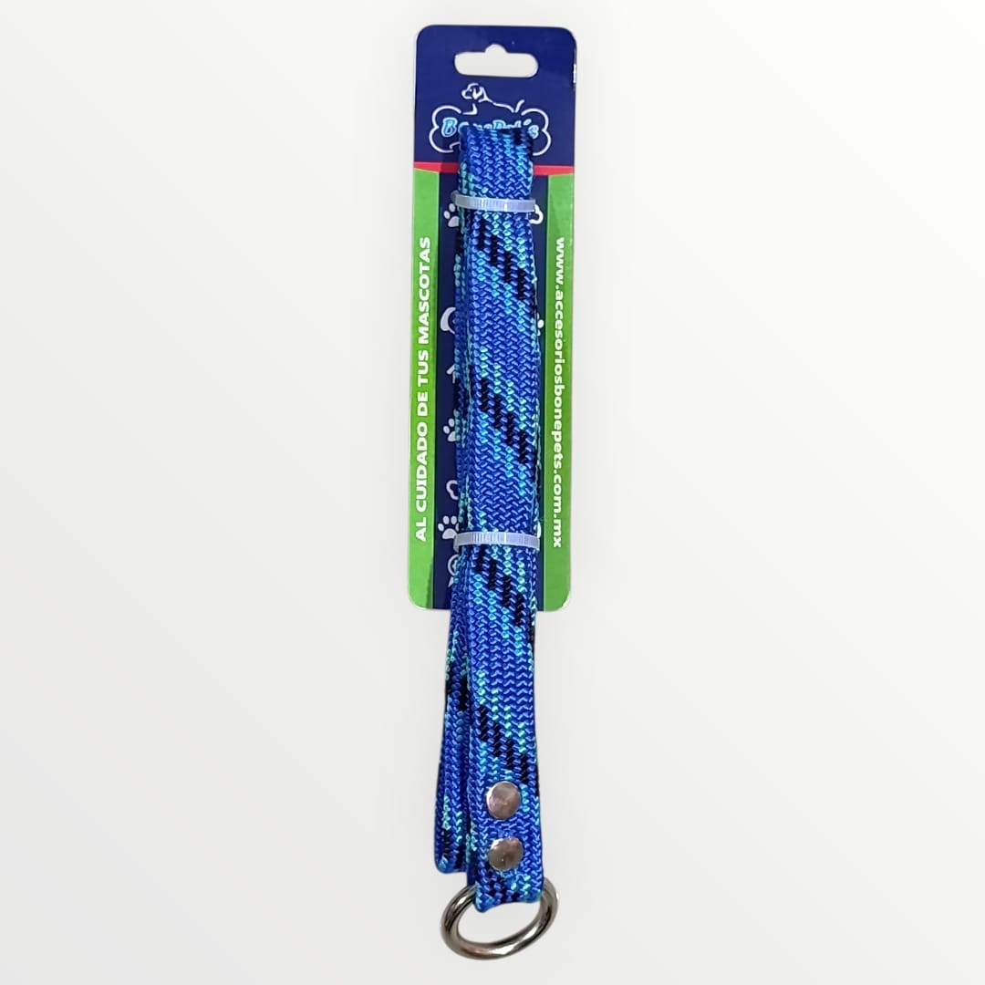 Correa con collar de castigo plana