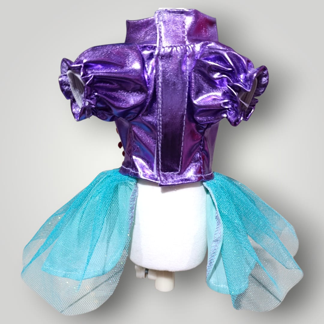 Vestido alusivo a la sirenita