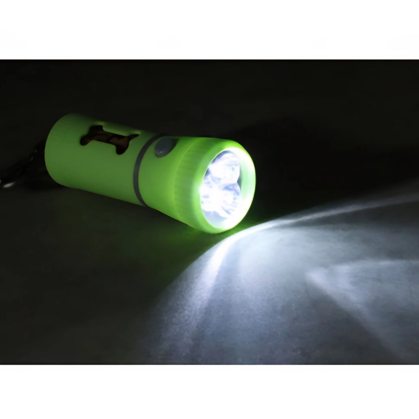 Linterna porta bolsas para heces