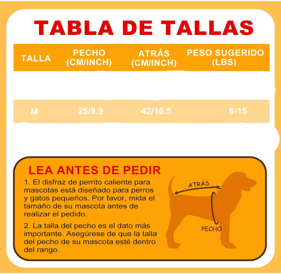 Disfraz de Hot Dog