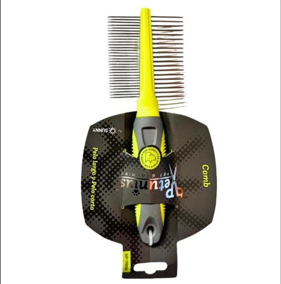 Peine doble para pelo largo