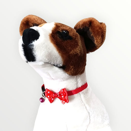 Collar nylon con moño