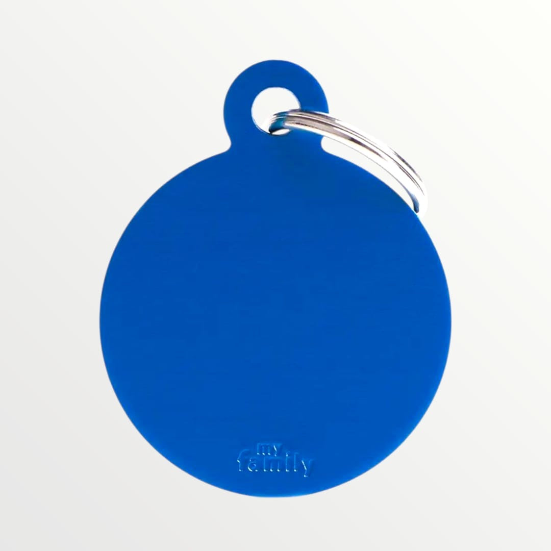 Placa ID grabada en forma circular