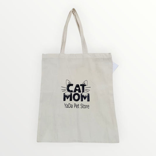 Tote bag Cat Mom beige
